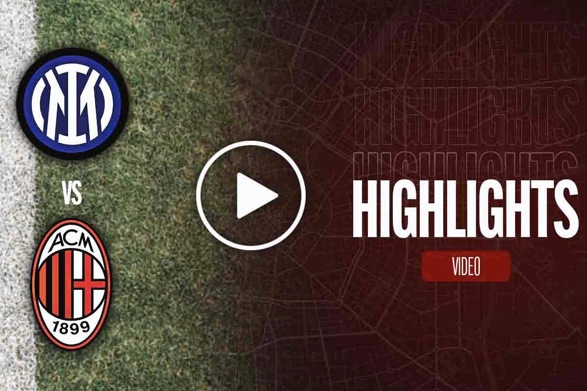 Inter Milan Highlights Del Derby Gol E Sintesi Partita Video