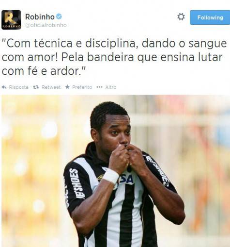 Robinho tweet