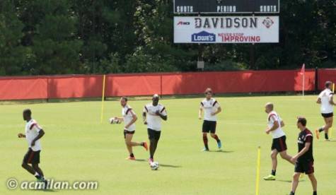 Allenamento al Davidson College