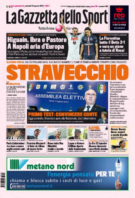 Gazzetta di oggi