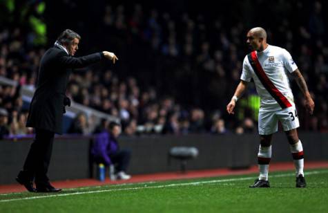 De Jong e Mancini ai tempi del Manchester City (Getty Images)