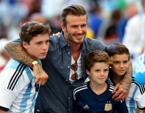 La famiglia Beckham (Getty Images)