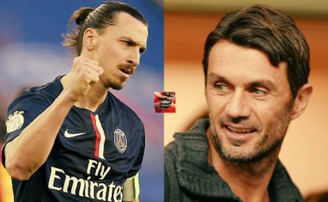 Zlatan Ibrahimovic e Paolo Maldini (Getty Images)