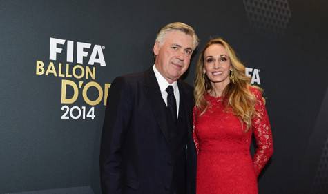 Carlo Ancelotti e la moglie Mariann (Getty Images) 