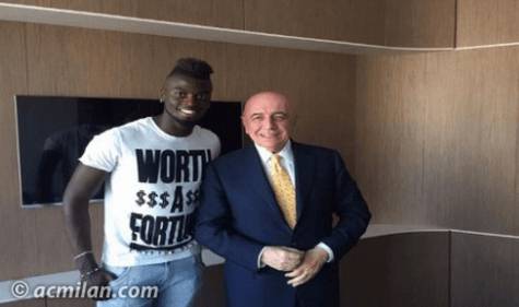 M'Baye Niang e Adriano Galliani (Getty Images)