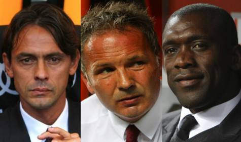 Filippo Inzaghi, Sinisa Mihajlovic e Clarence Seedorf