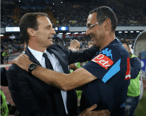 Massimiliano Allegri e Maurizio Sarri (©getty images)