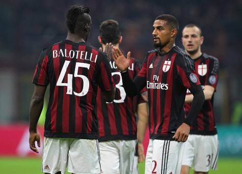 Mario Balotelli e Prince Boateng (©getty images)