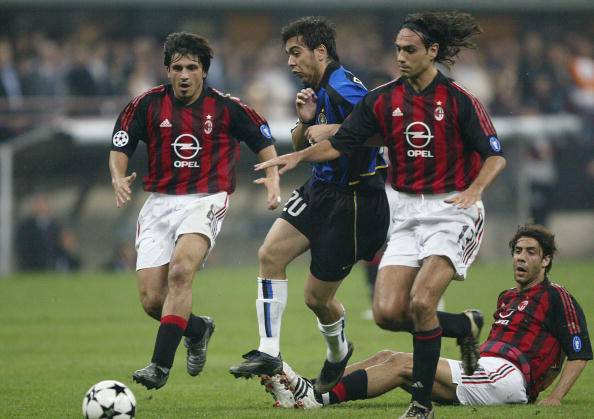 Alvaro Recoba Alessandro Nesta e Gennaro Gattuso 