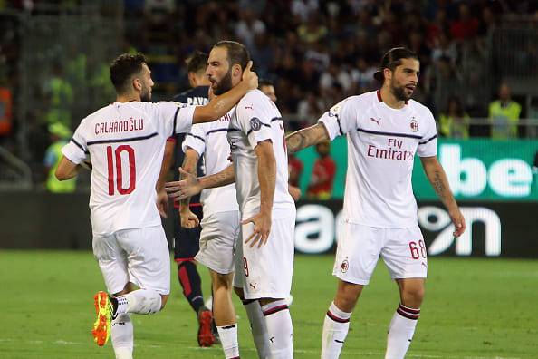 Gonzalo Higuain Hakan Calhanoglu Ricardo Rodriguez 