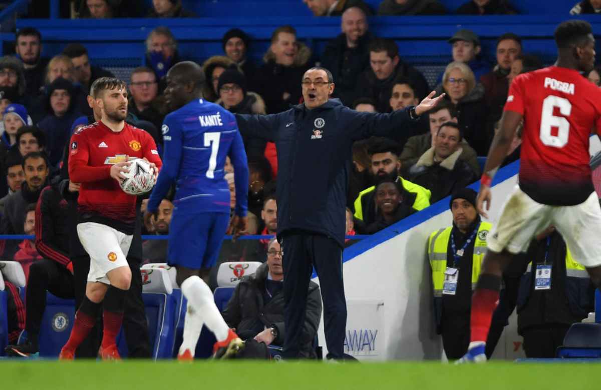 Chelsea-Manchester United Maurizio Sarri