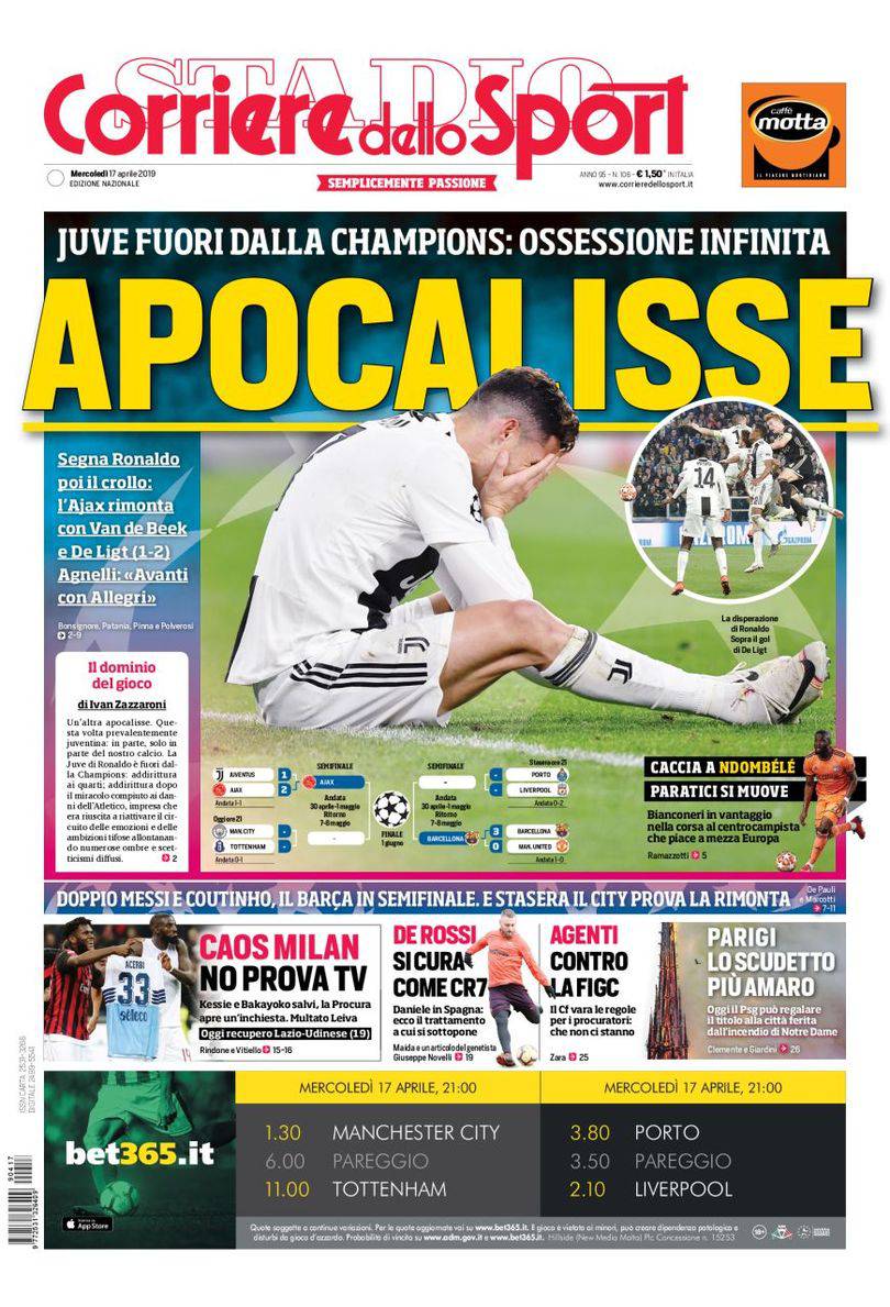 Gazzetta dello Sport, CorSport, Tuttosport: prime pagine ...