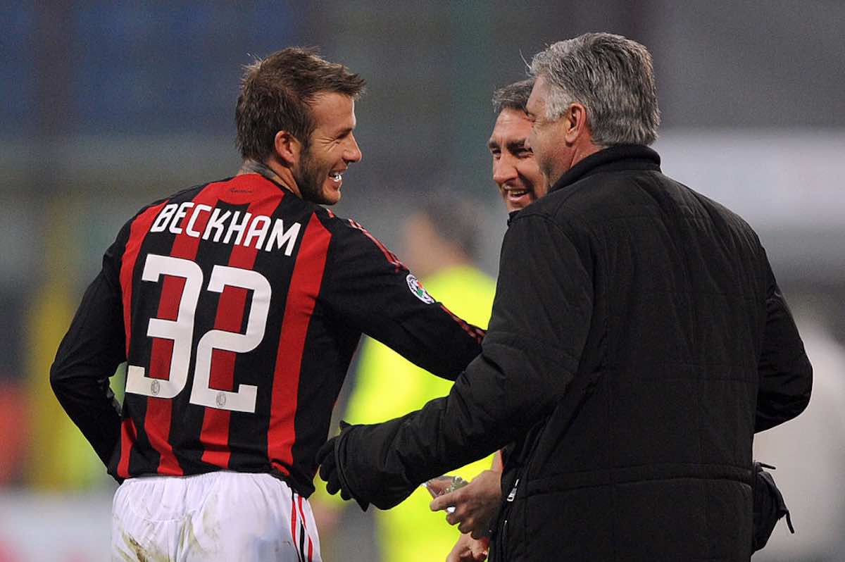 david beckham carlo ancelotti