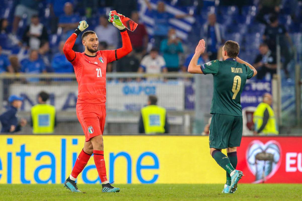 Donnarumma e Belotti Italia-Grecia