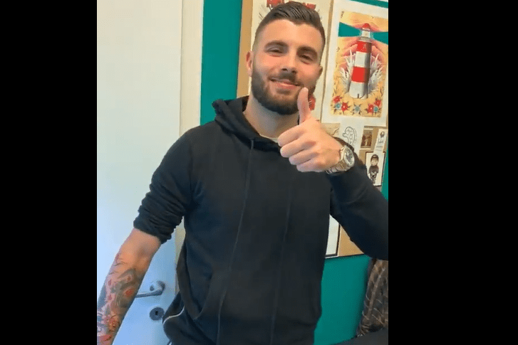 Patrick Cutrone tatuaggio