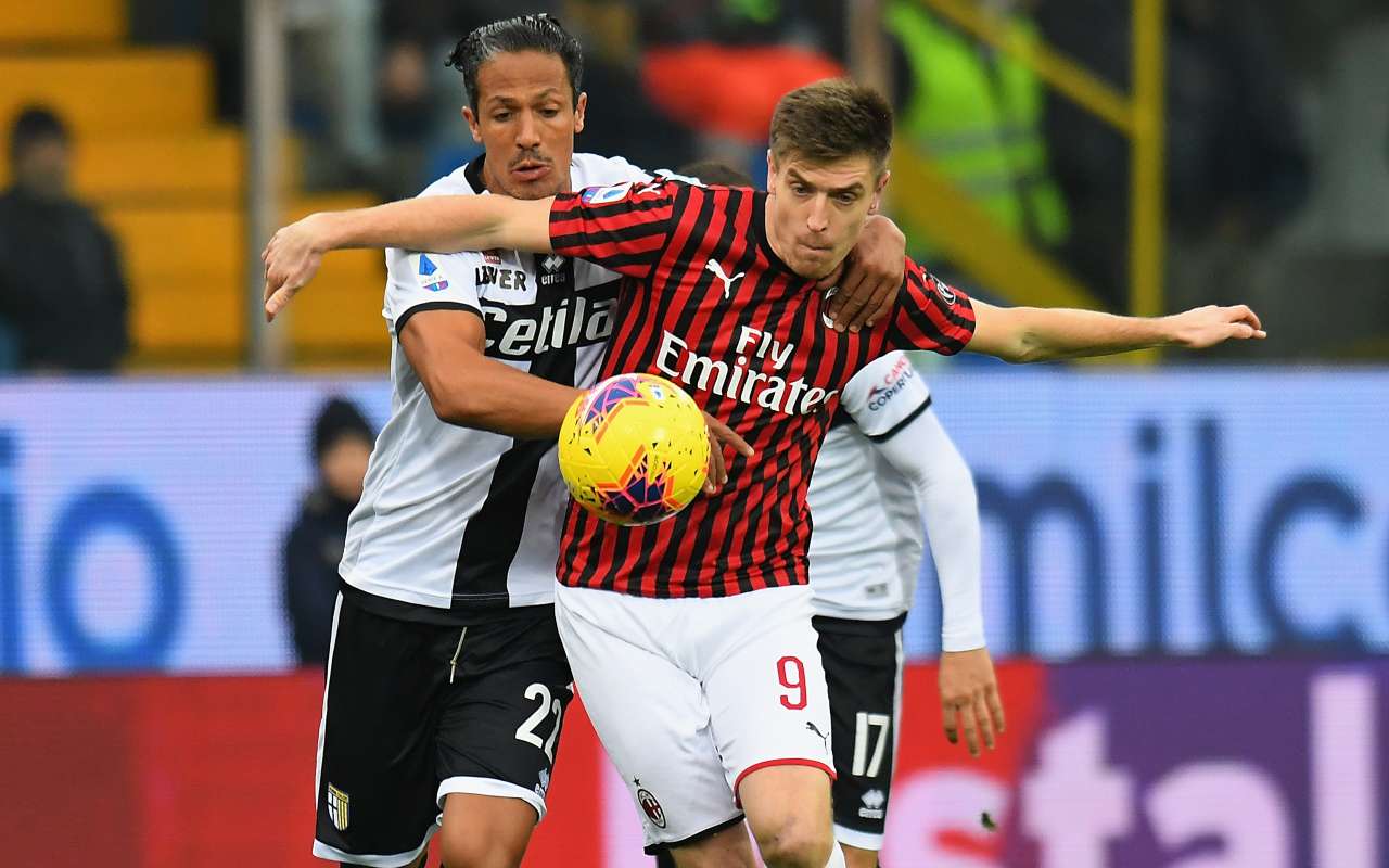 Krzysztof Piatek Bruno Alves Parma Milan