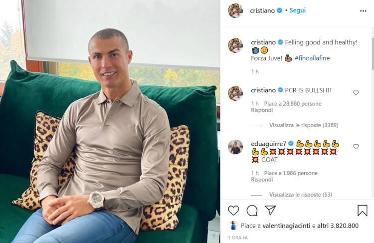 Cristiano Ronaldo covid 19