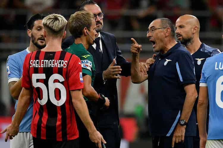 Maurizio Sarri e Alexis Saelemaekers