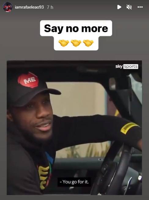 Leao su Instagram condivide le parole di Antonio del West Ham