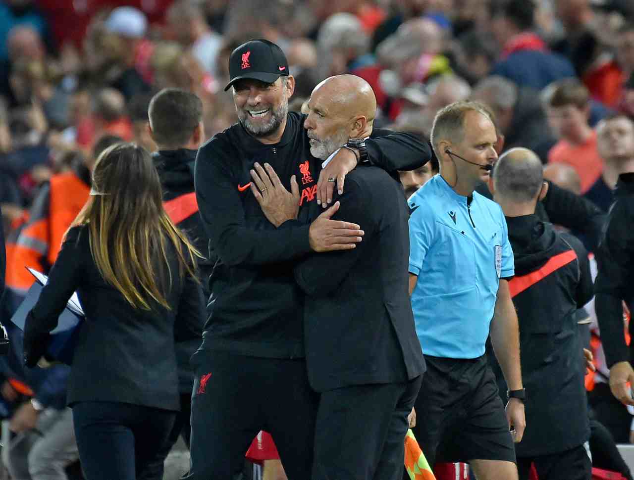 Jurgen Klopp e Stefano Pioli