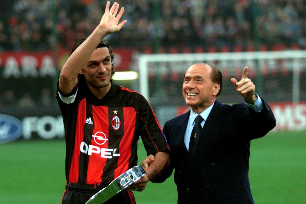 Paolo Maldini Silvio Berlusconi morto