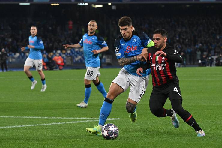 Di Lorenzo, rimpianti per Milan-Napoli di Champions