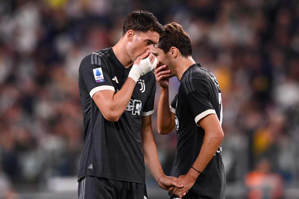 Dusan Vlahovic e Federico Chiesa, in dubbio per Milan-Juve