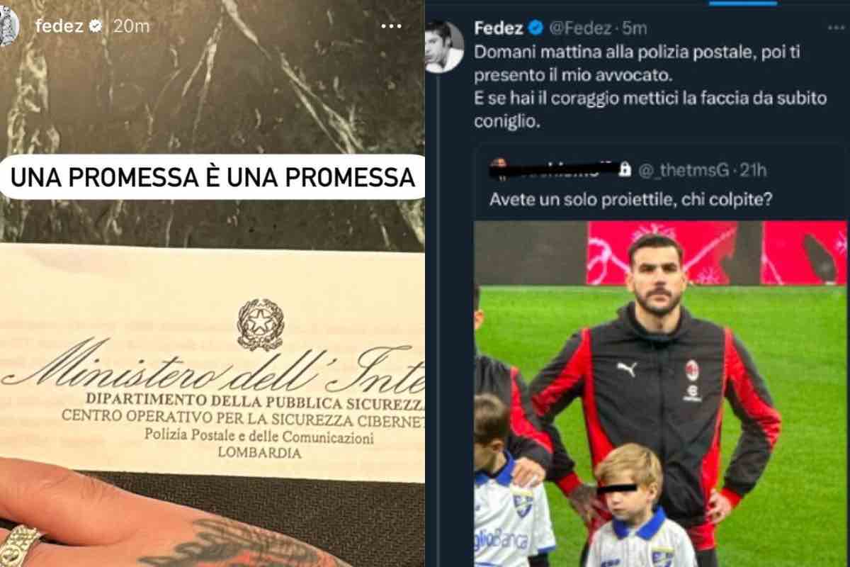 Fedez denuncia figlio Theo Hernandez