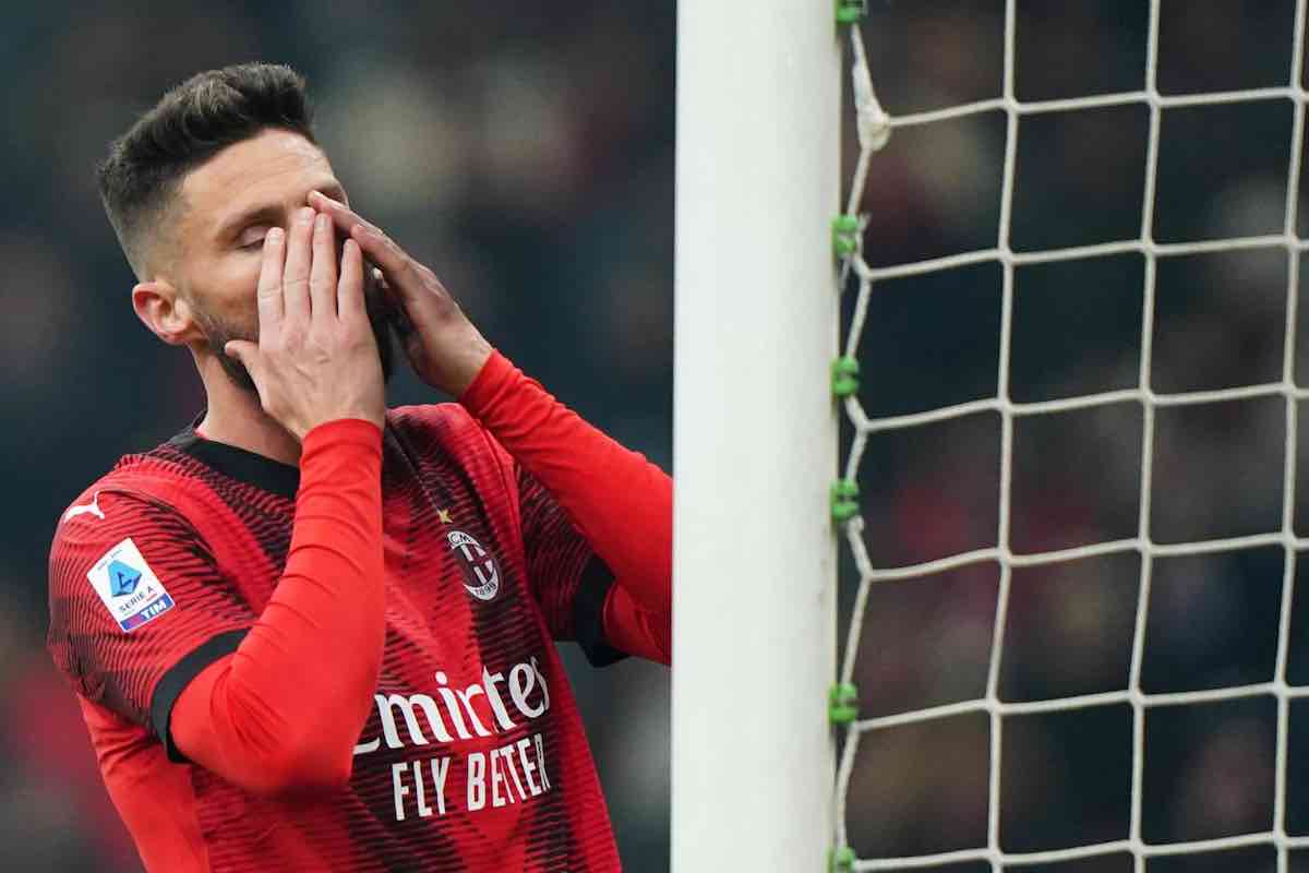 Milan, allarme Giroud: ha la febbre