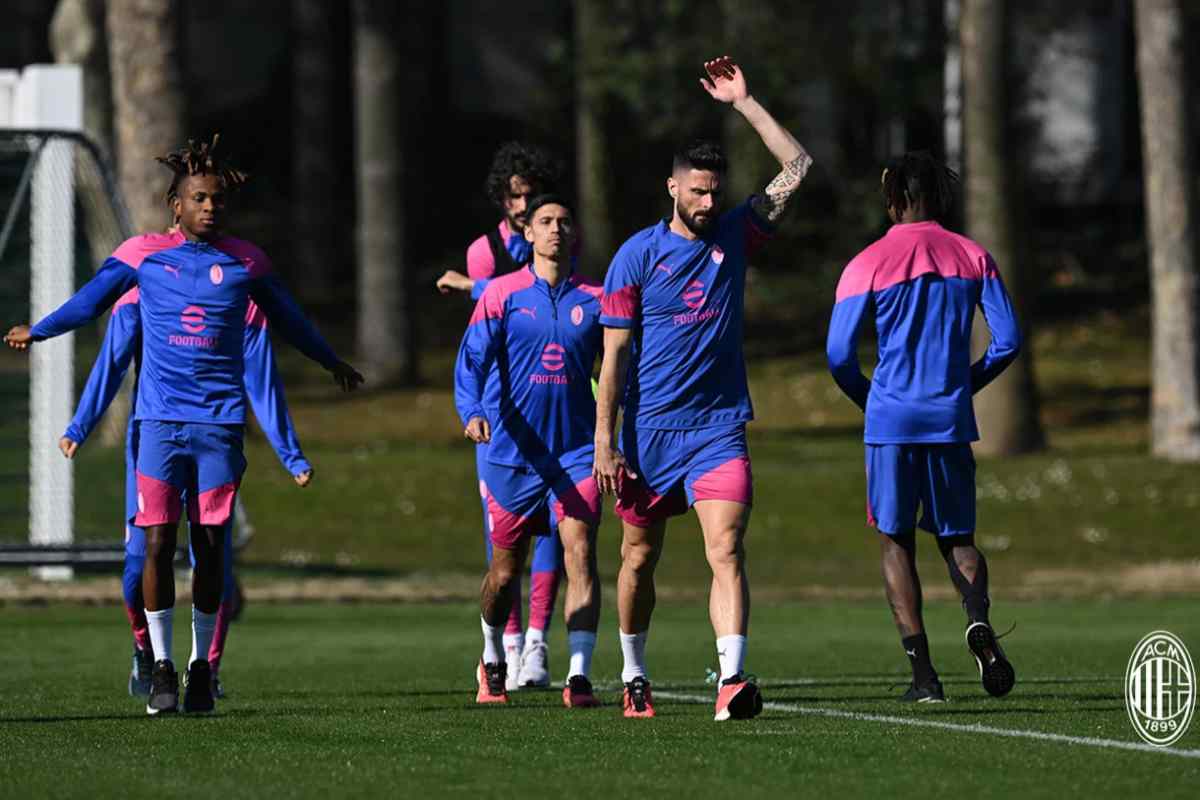 novità dall'allenamento Milan