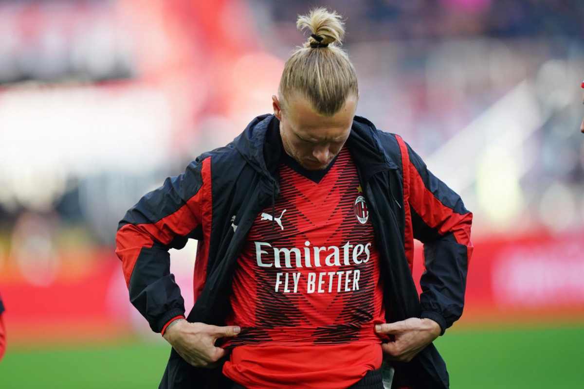 Kjaer si è allenato in gruppo