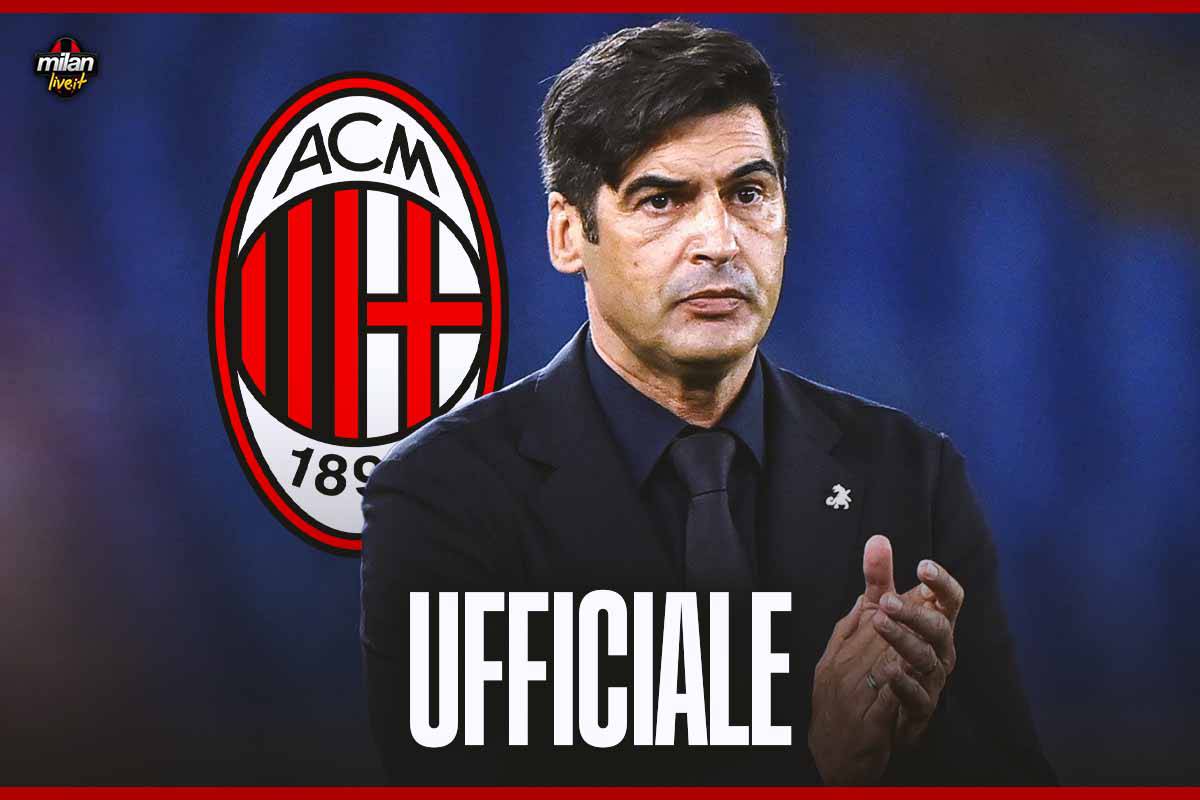 Paulo Fonseca al Milan: è ufficiale