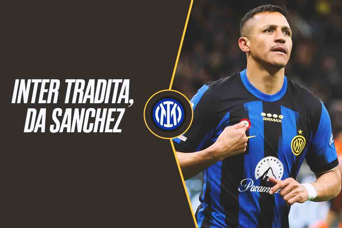 Alexis Sanchez via dall'Inter