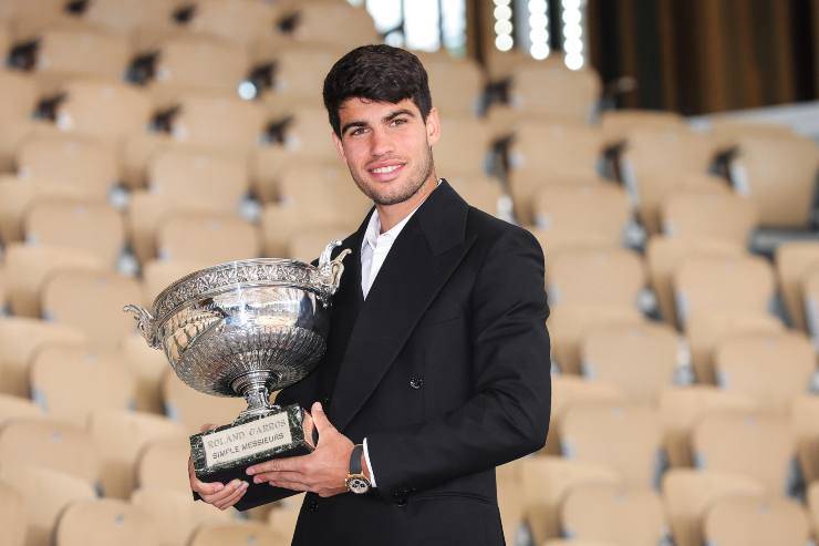 Alcaraz tatuaggio Roland Garros