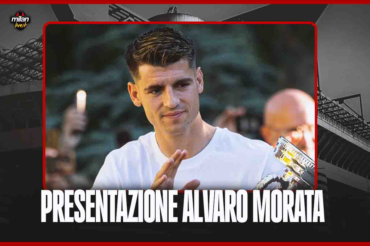 Morata al Milan: la conferenza stampa di presentazione