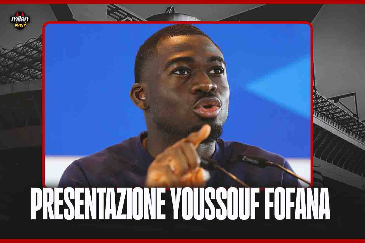 Fofana in conferenza stampa a Casa Milan