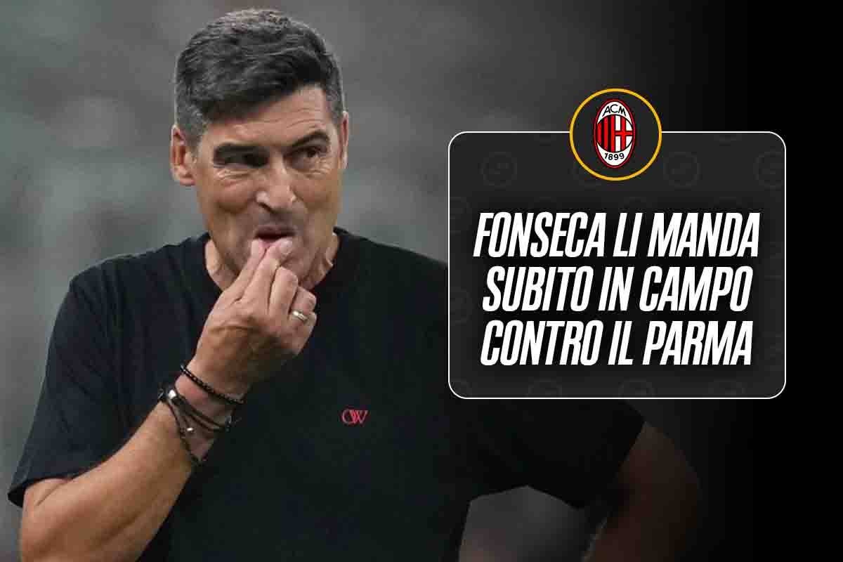 Subito in campo contro il Parma: Fonseca non ha dubbi