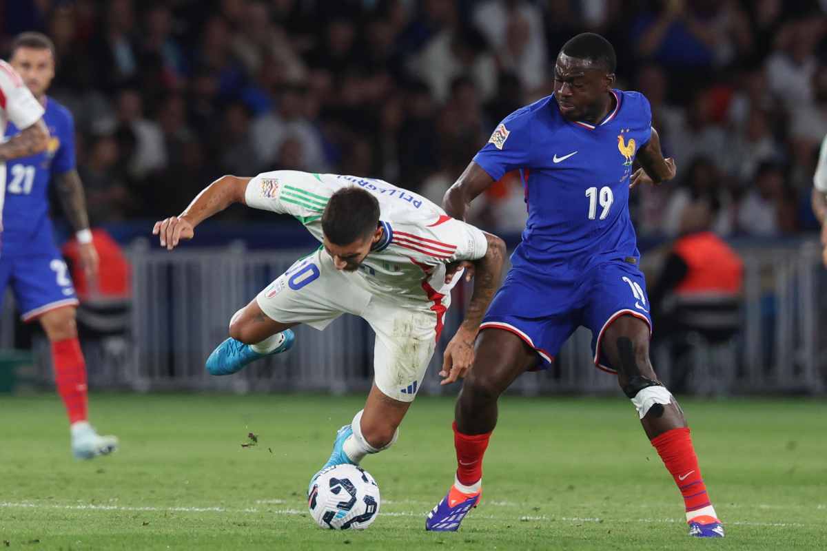 Theo Hernandez e Fofana male in Francia-Italia