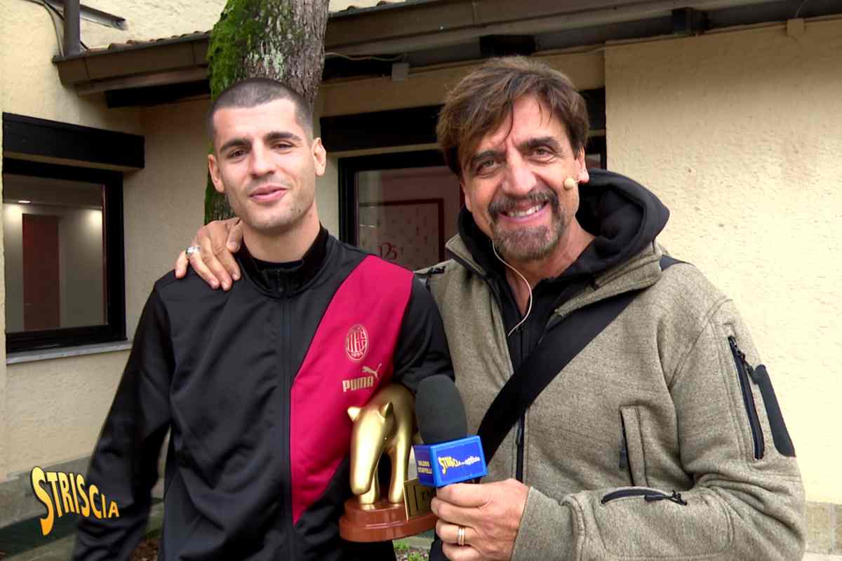 Alvaro Morata riceve il Tapiro d'Oro