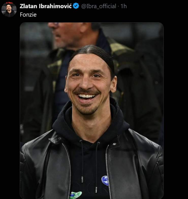 Zlatan Ibrahimovic sorride