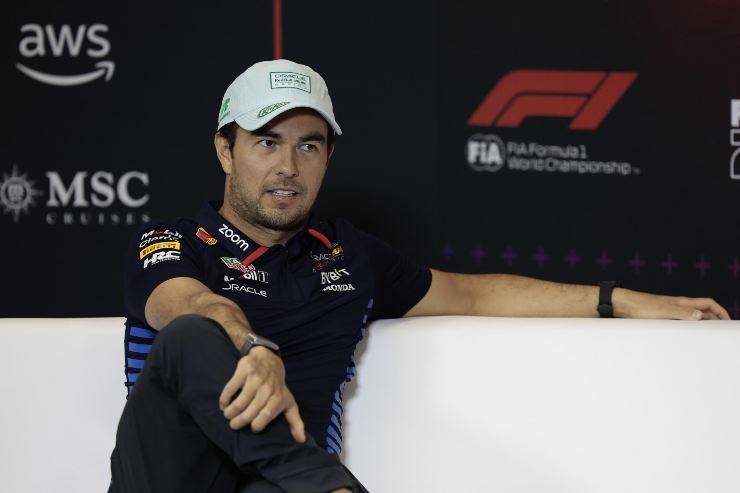 Sergio Perez in conferenza stampa