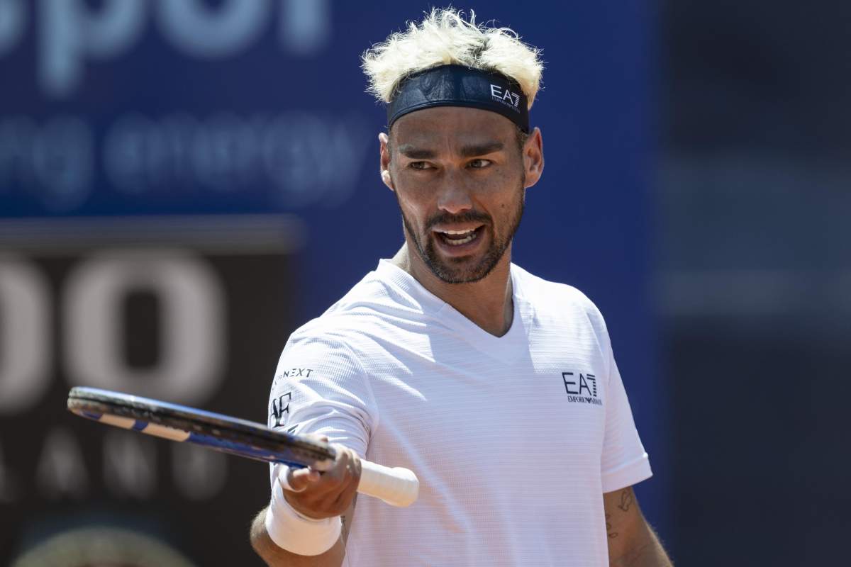 Fognini in campo