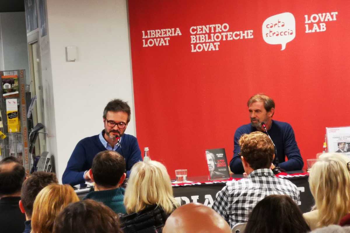 Filippo Galli alla presentazione del suo libro