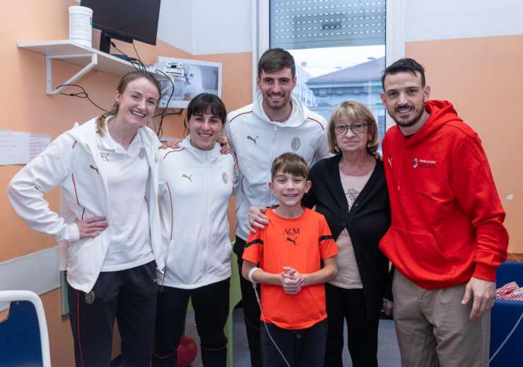 Matteo e Florenzi al Policlinico a Milano