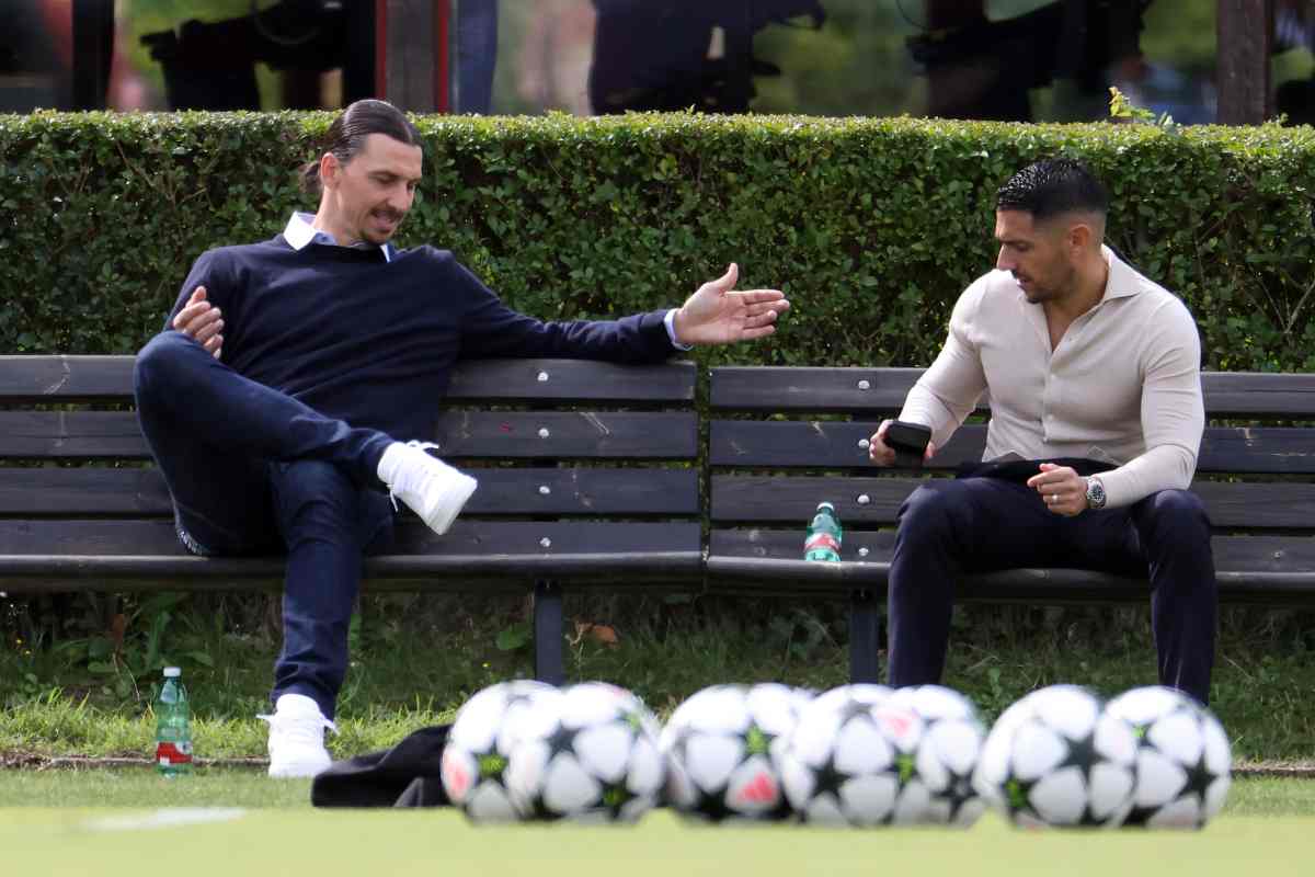 Ibrahimovic e Moncada a Milanello