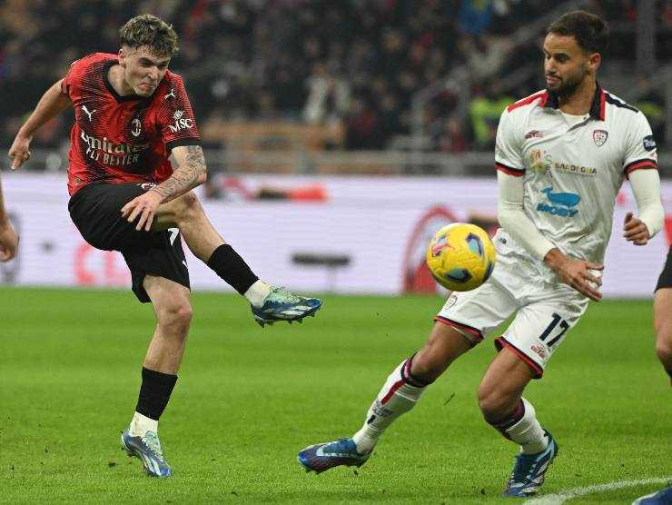 Jimenez in campo contro il Cagliari