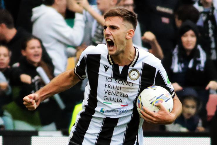 Lorenzo Lucca, attaccante dell'Udinese