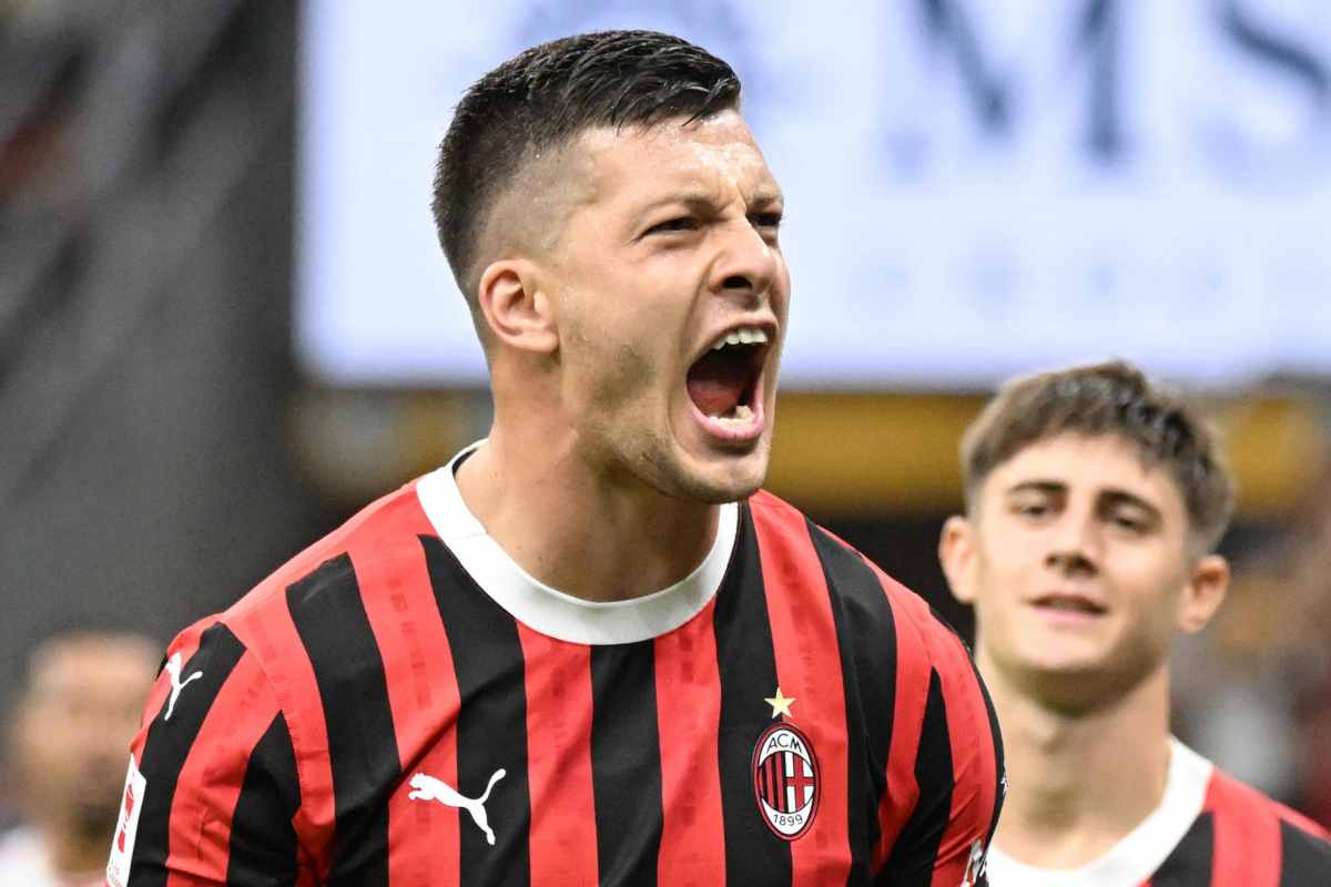 Luka Jovic con il Milan