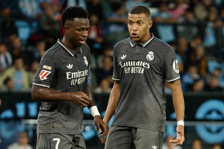 Mbappè e Vinicius, attaccanti del Real Madrid