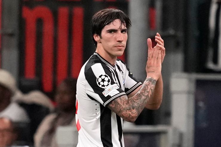 Sandro Tonali, centrocampista del Newcastle